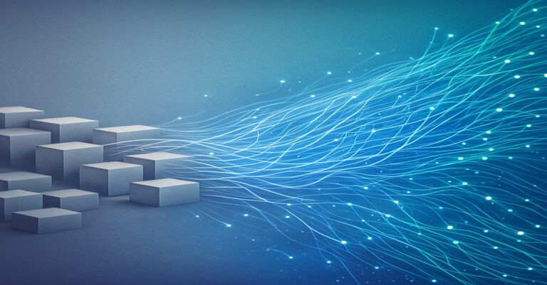 Abstract visualization of AI-powered sales pipeline acceleration and deal velocity