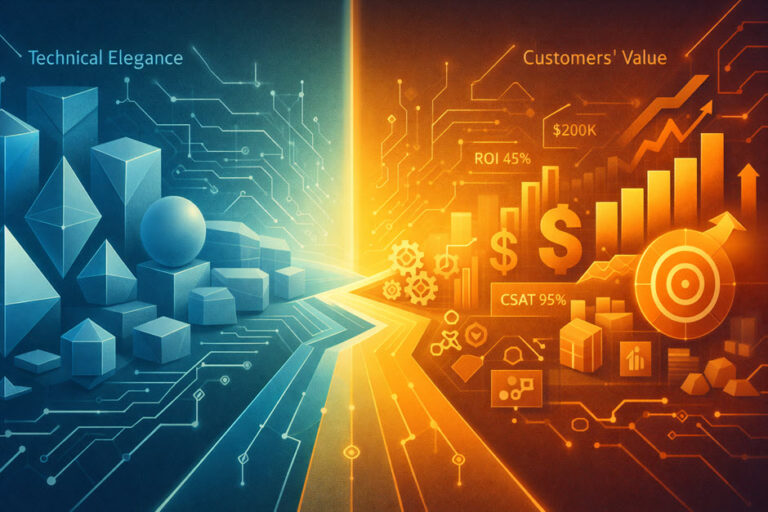 Technical elegance vs customer value