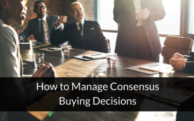 How to Manage Consensus Buying Decisions